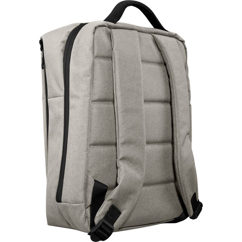 WIB Miami City Slim Backpack for up-to 14.1" Notebook , Tablet, eReader - Green - Twill Polyester - Twill Polyester, Microsuede - Shoulder Strap