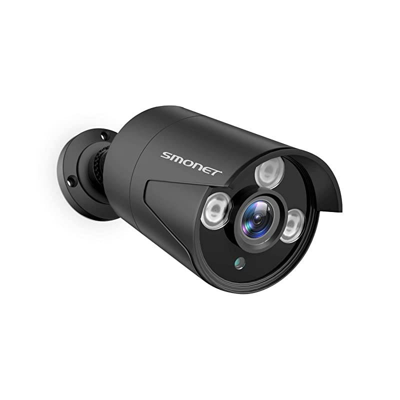 1080P Bullet Waterproof Outdoor Indoor Security Camera with 4mm Lens High Resolution IR Cut 65Ft Night VisionOnly Use for  16CH 5in1 HD DVR KitsNo Power SupplyNo Extension Cord Black