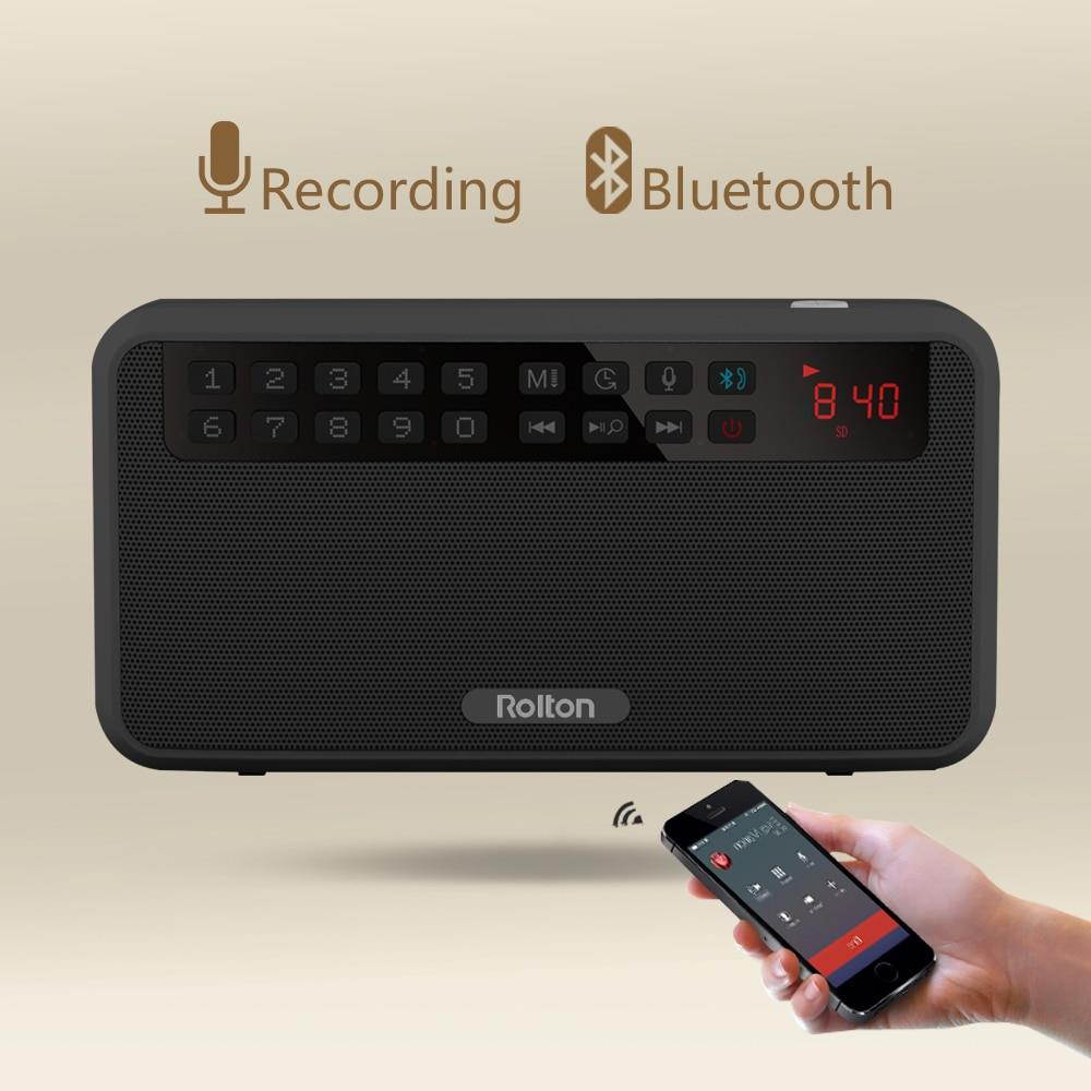 Portable Stereo Bluetooth Speakers FM Radio Bass Dual Speaker TF Card USB Music Player (Black)