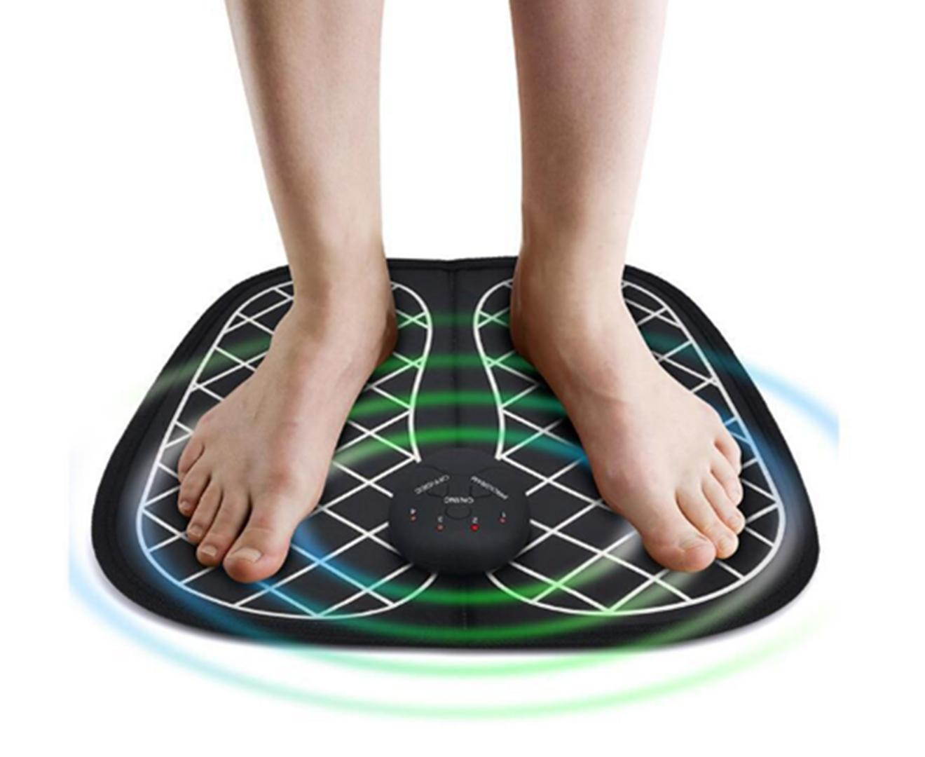Select Mall EMS Electric Foot Stimulator Massager Folding Portable Electric Massage Mat Foot Massager