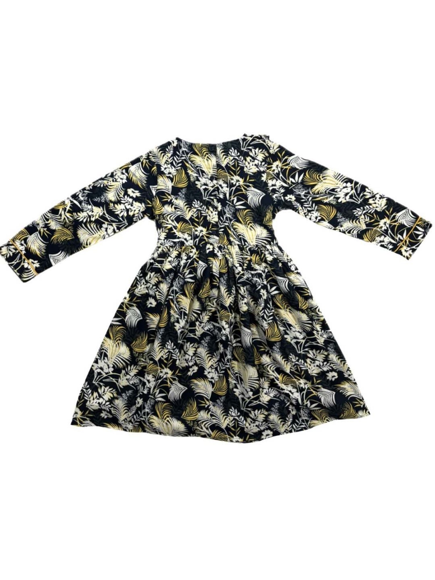 Bella Moda Kids Multicolor Cotton Printed Full Sleeves Dress