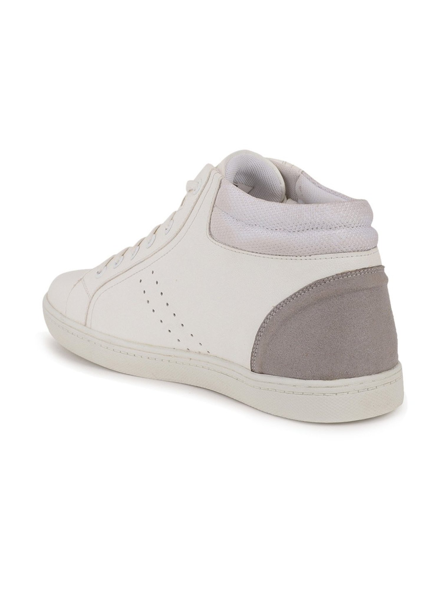 North Star by Bata Men's White Casual Sneakers