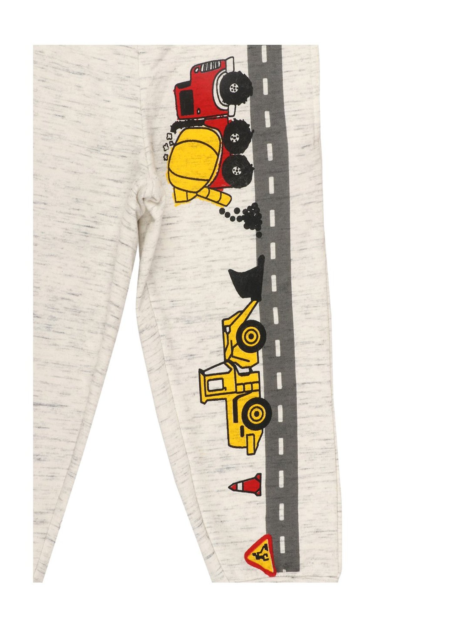 Lazy Shark Boys Cream Striped Joggers