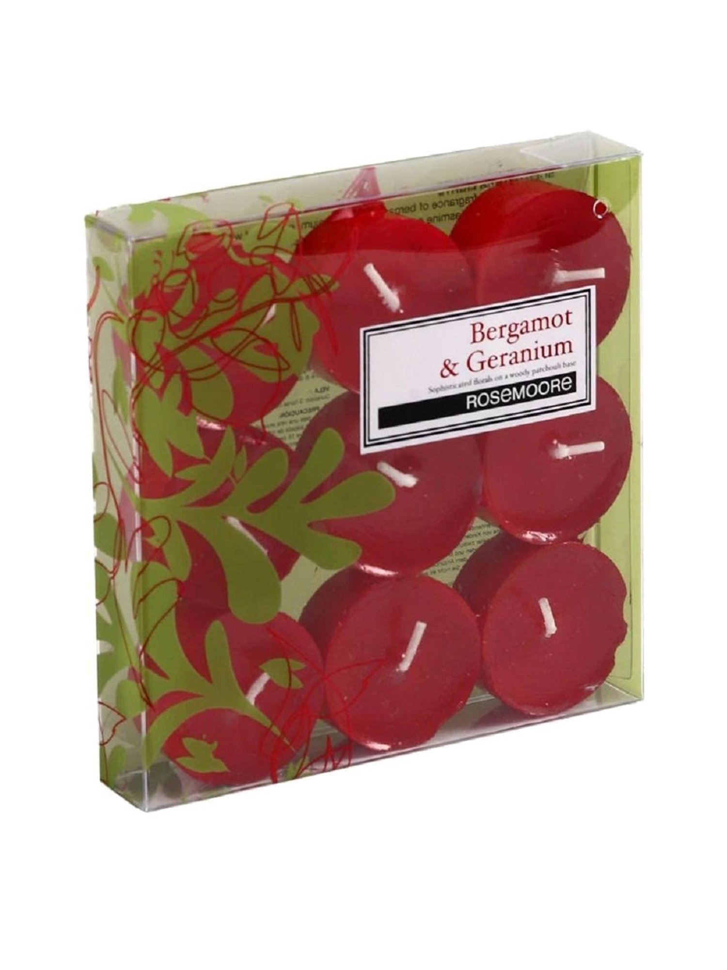 Rosemoore Scented Tea Lights Bergamot & Geranium Tea Lights - 9 Piece