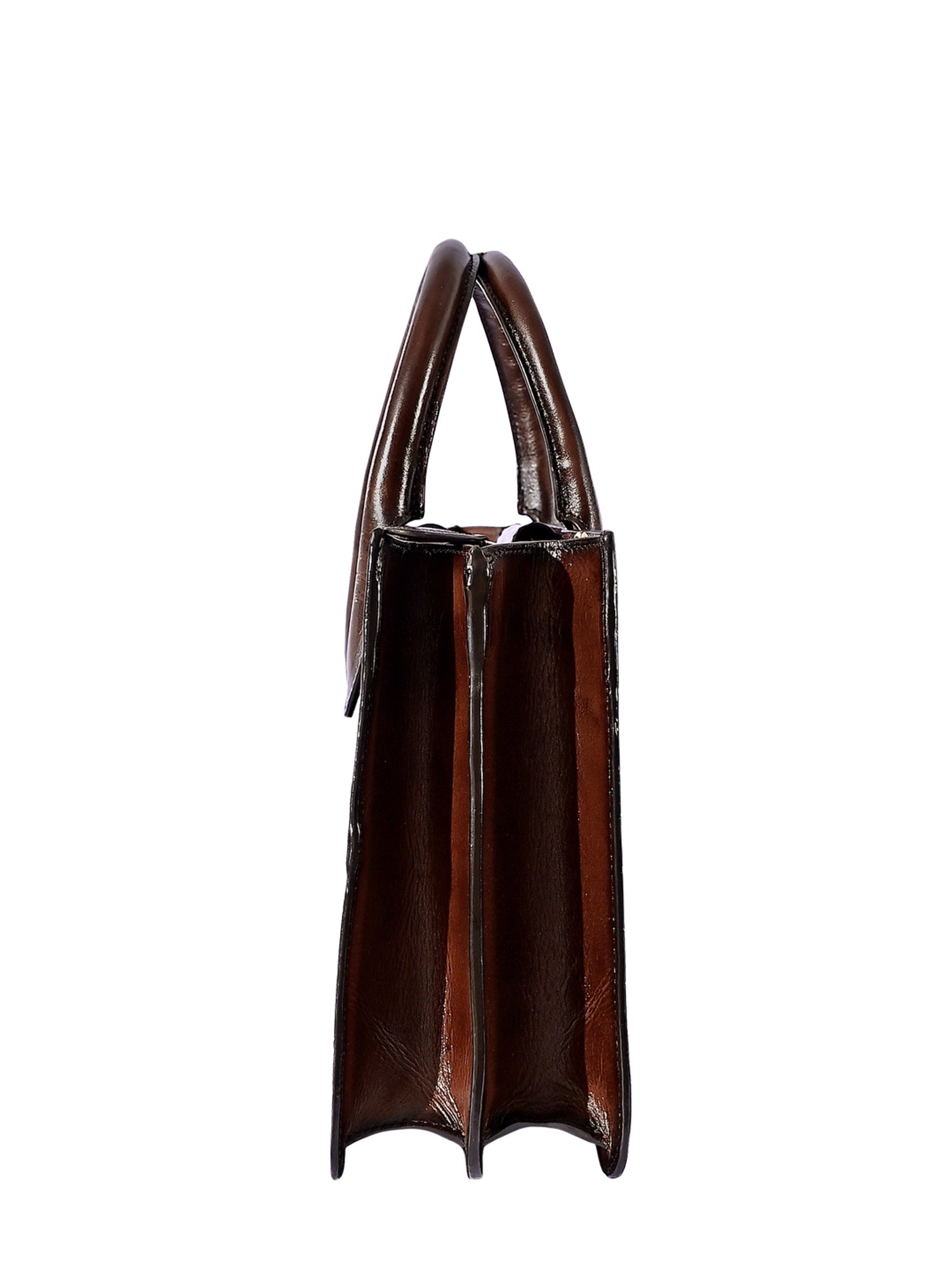 Eske Noah Tan Textured Leather Large Satchel Handbag