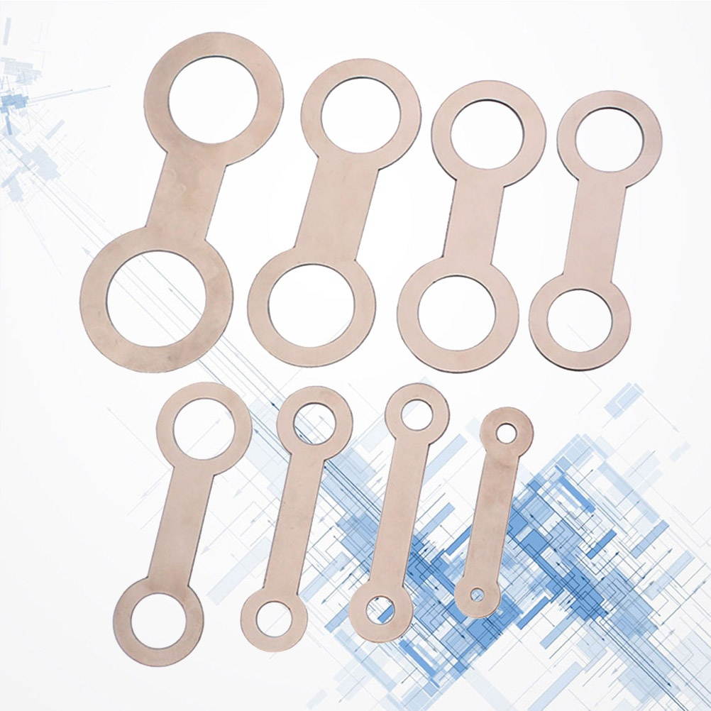 8PCS/Set Saxophone Pad Leveling Rings Sax Leveling Tool Pads Repair Tool for Saxophone Flute Clarinet (Silver)