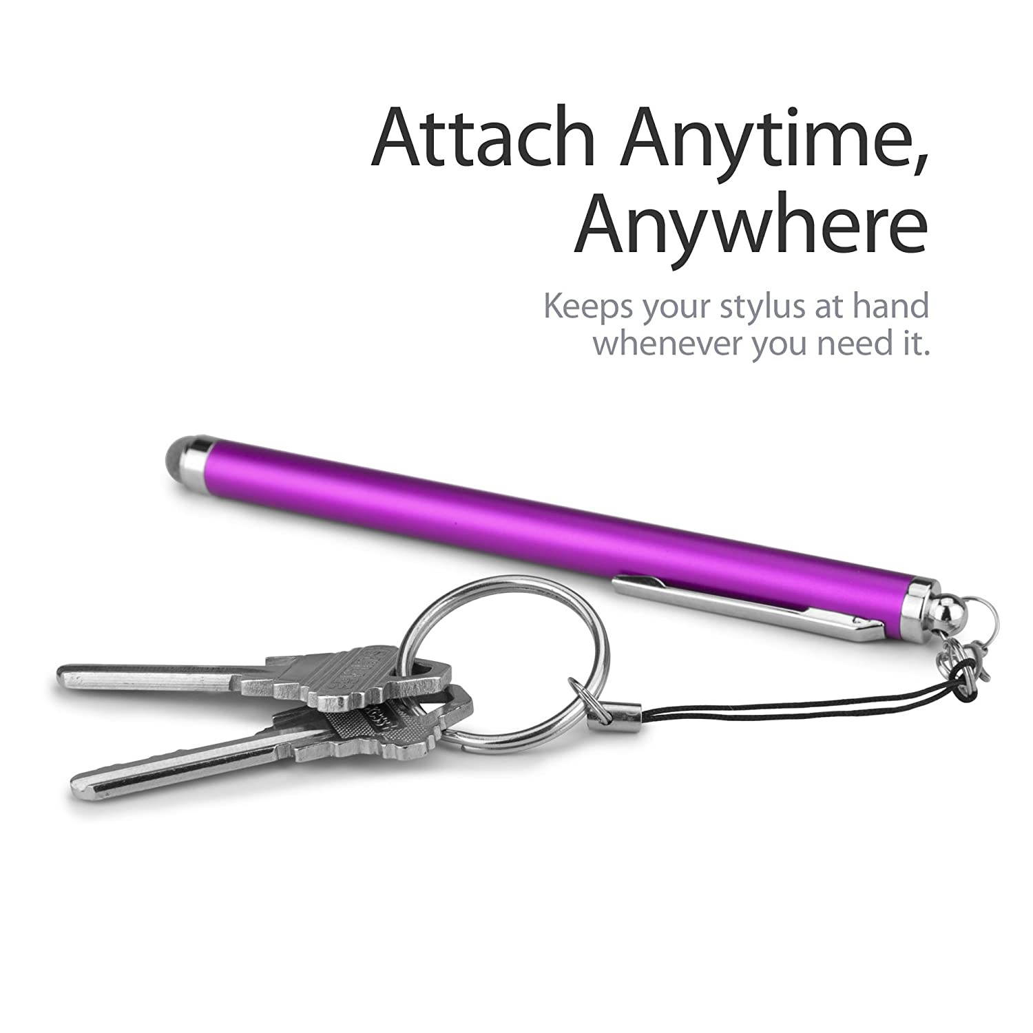 Viewsonic TD2740 (27") Stylus Pen, BoxWave [EverTouch Capacitive Stylus] Fiber Tip Capacitive Stylus Pen for Viewsonic TD2740 (27") - Jet Black