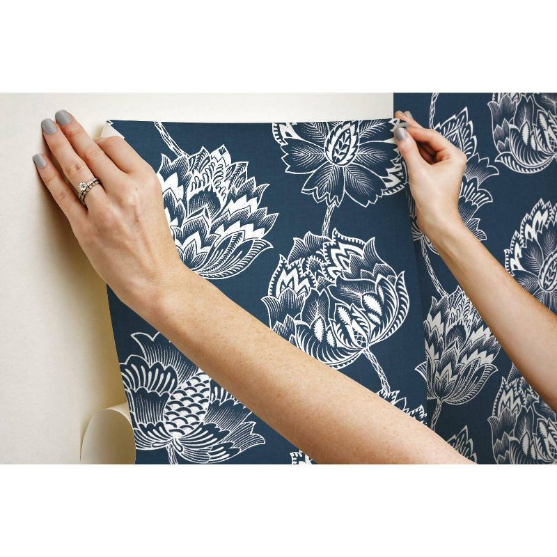 Tempaper Kids' Galaxy Self-Adhesive Removable Borders Wallpaper Out Of This World Black