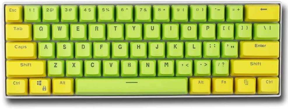 CUUWE 61 PBT Keycaps for 60 Percent Keyboard, Backlit Keycap Set for Mechanical Gaming Keyboard OEM Profile Keycaps with Key Puller for Cherry MX Switches GH60/RK61/GK61/Annie pro 2