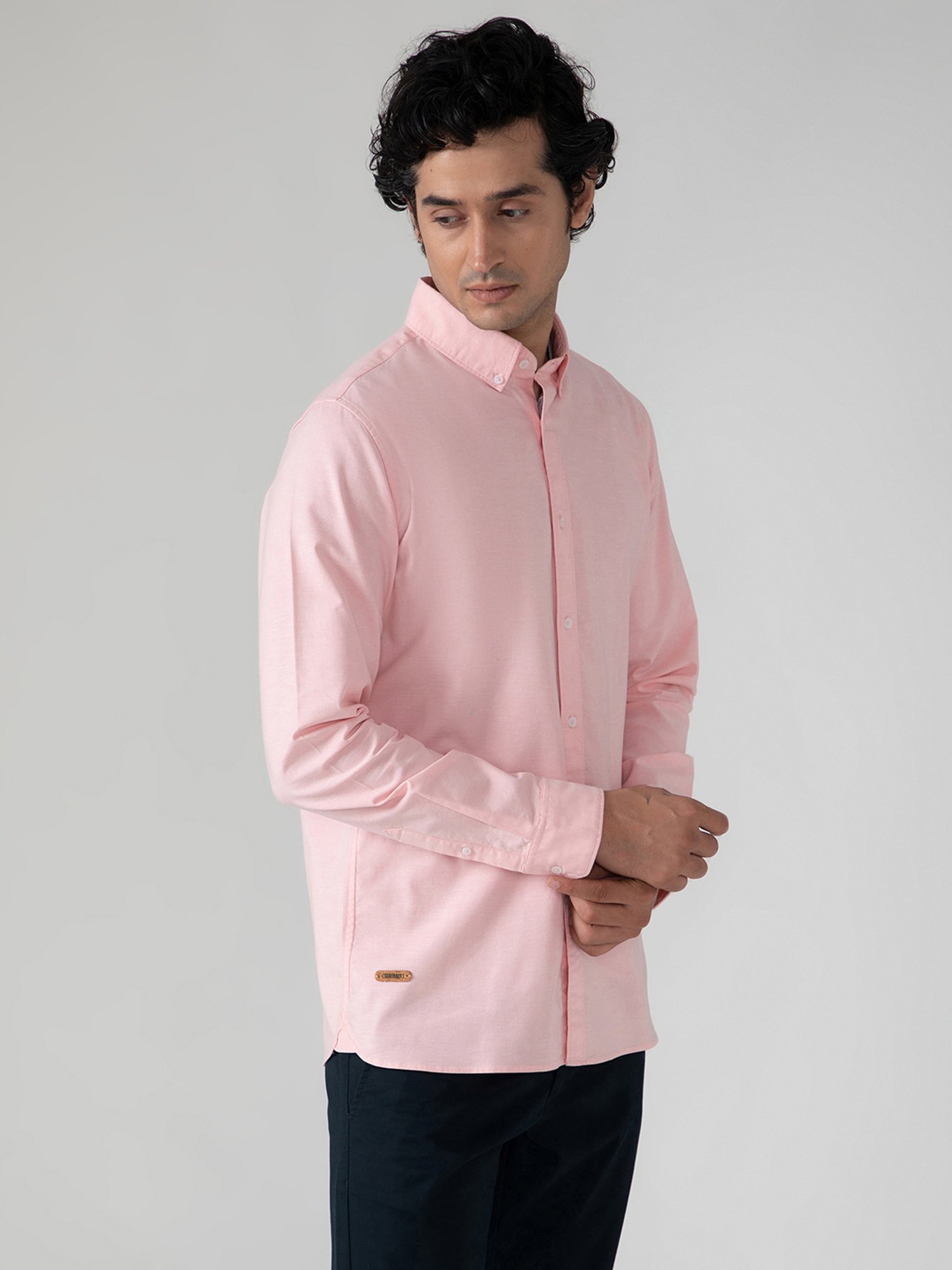 SUBTRACT Pink Slim Fit Shirt