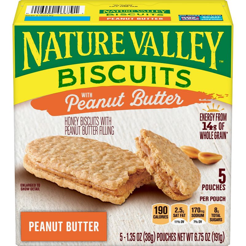 Natural Valley Peanut Butter Biscuits - 5ct