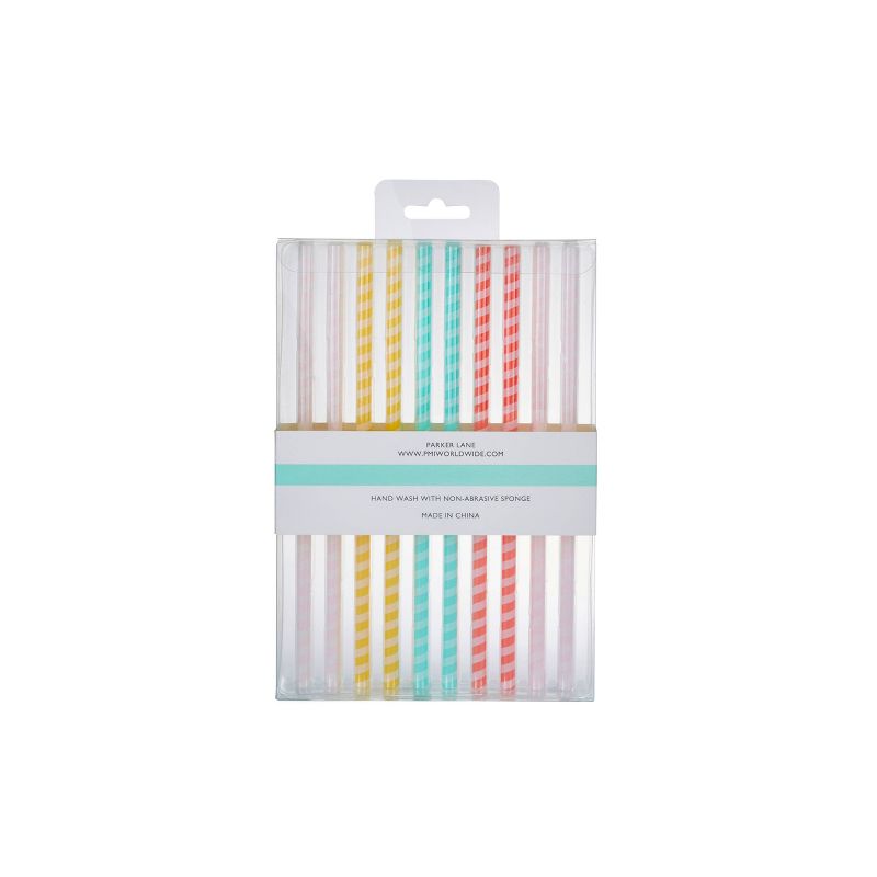 Parker Lane 10pk Party Straws Striped