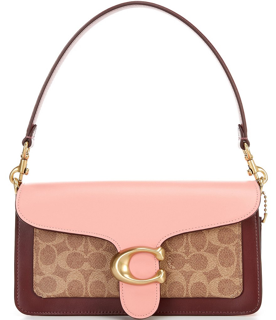 COACH Coated Canvas Signature Colorblock Tabby Shoulder Bag