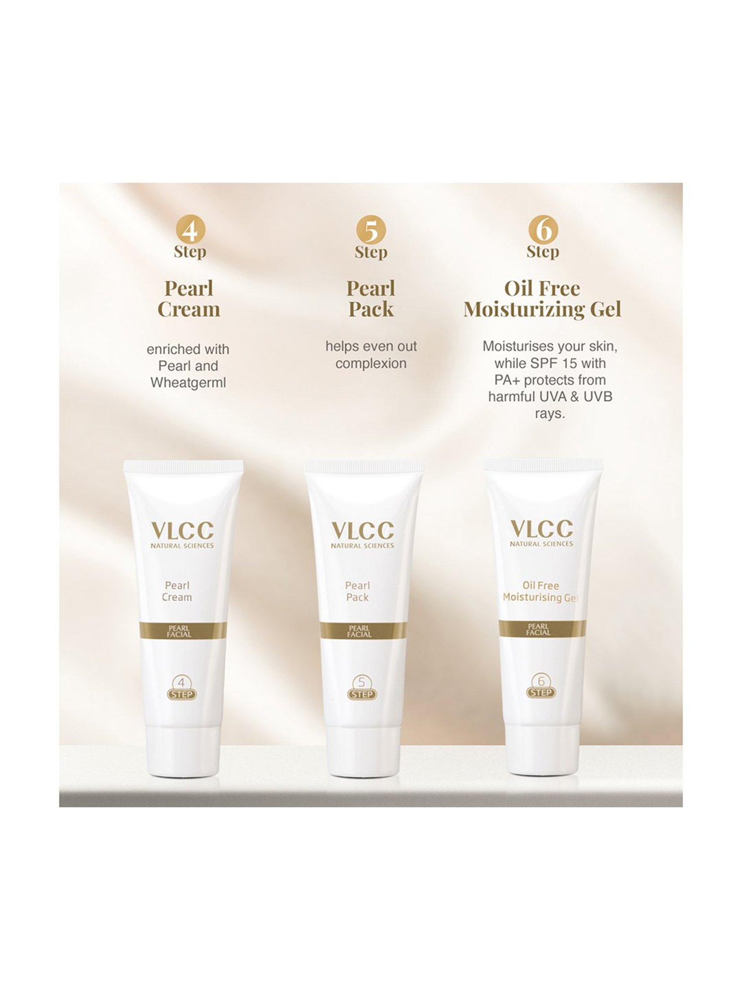 VLCC Silver Facial Kit & Insta Glow Gold Bleach Combo