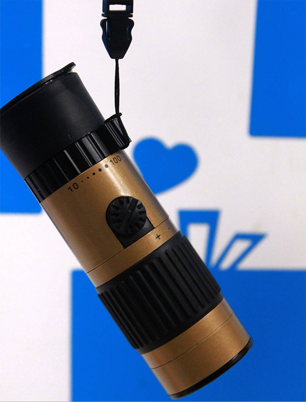 MicroMini 20x LED Lighted Pocket Microscope with Builtin UV and LED Flashlight Green