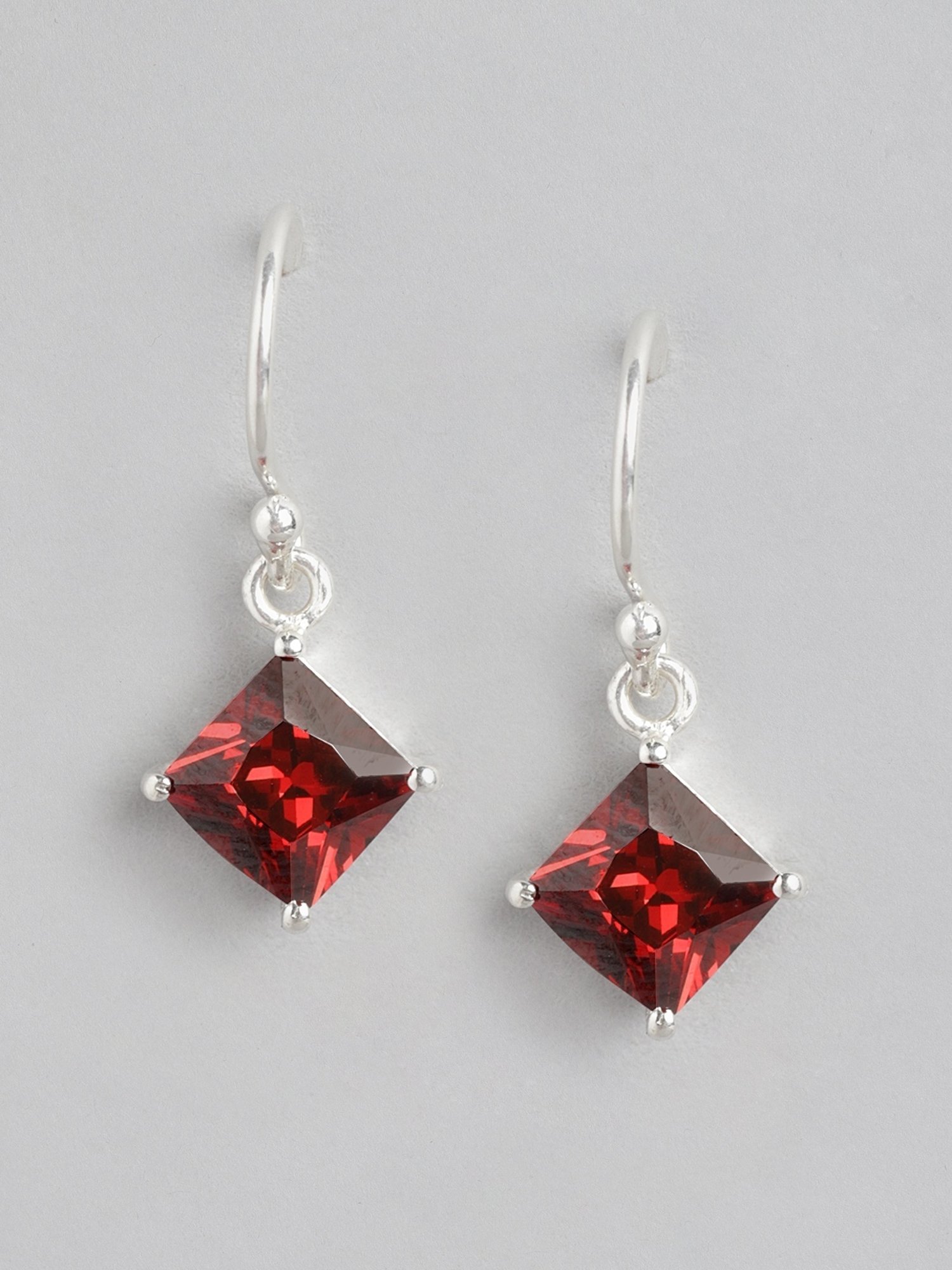 Zavya 92.5 Sterling Silver Glamour Drop Earrings for Women