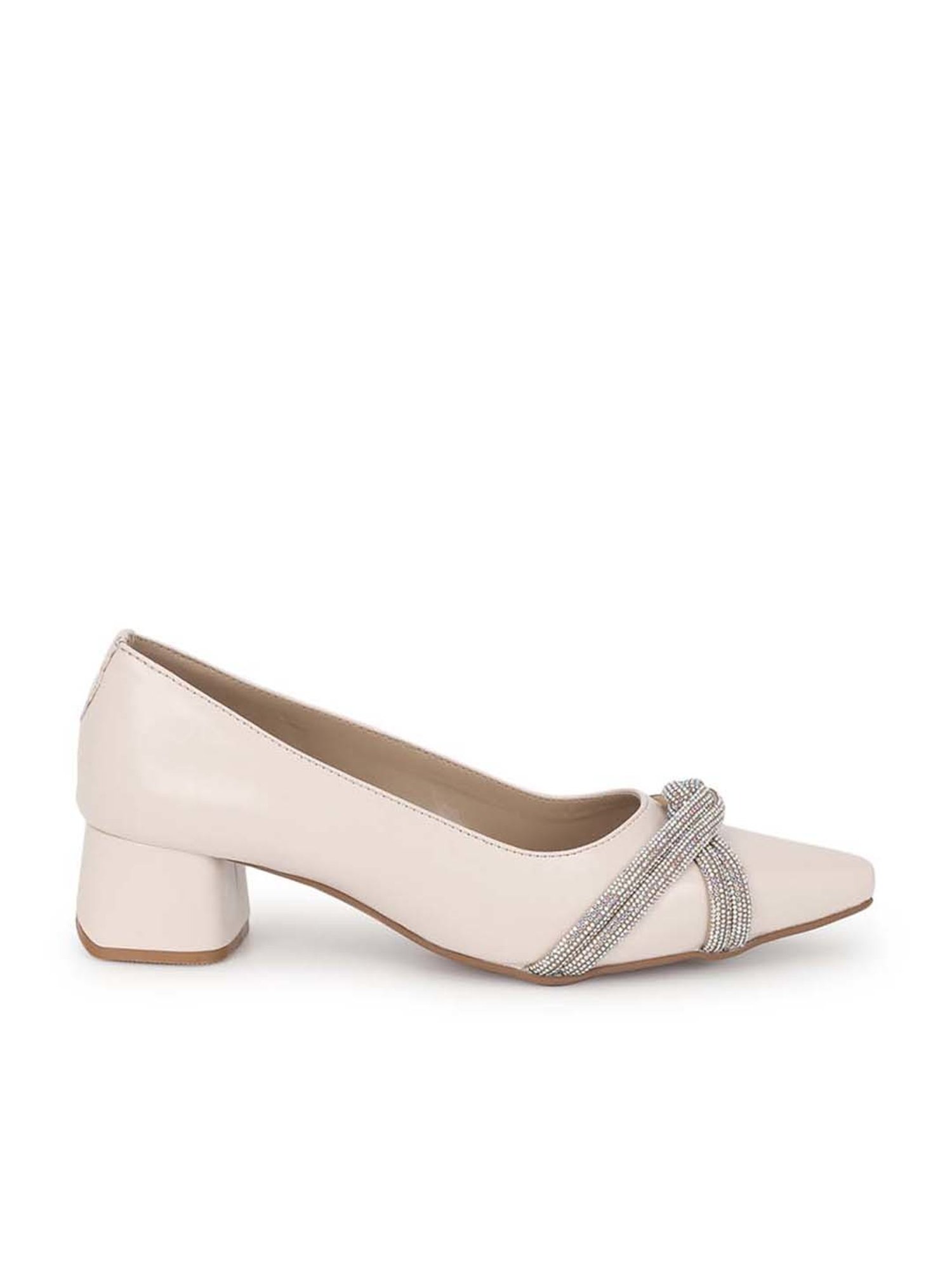 Truffle Collection Women's Cream Casual Pumps