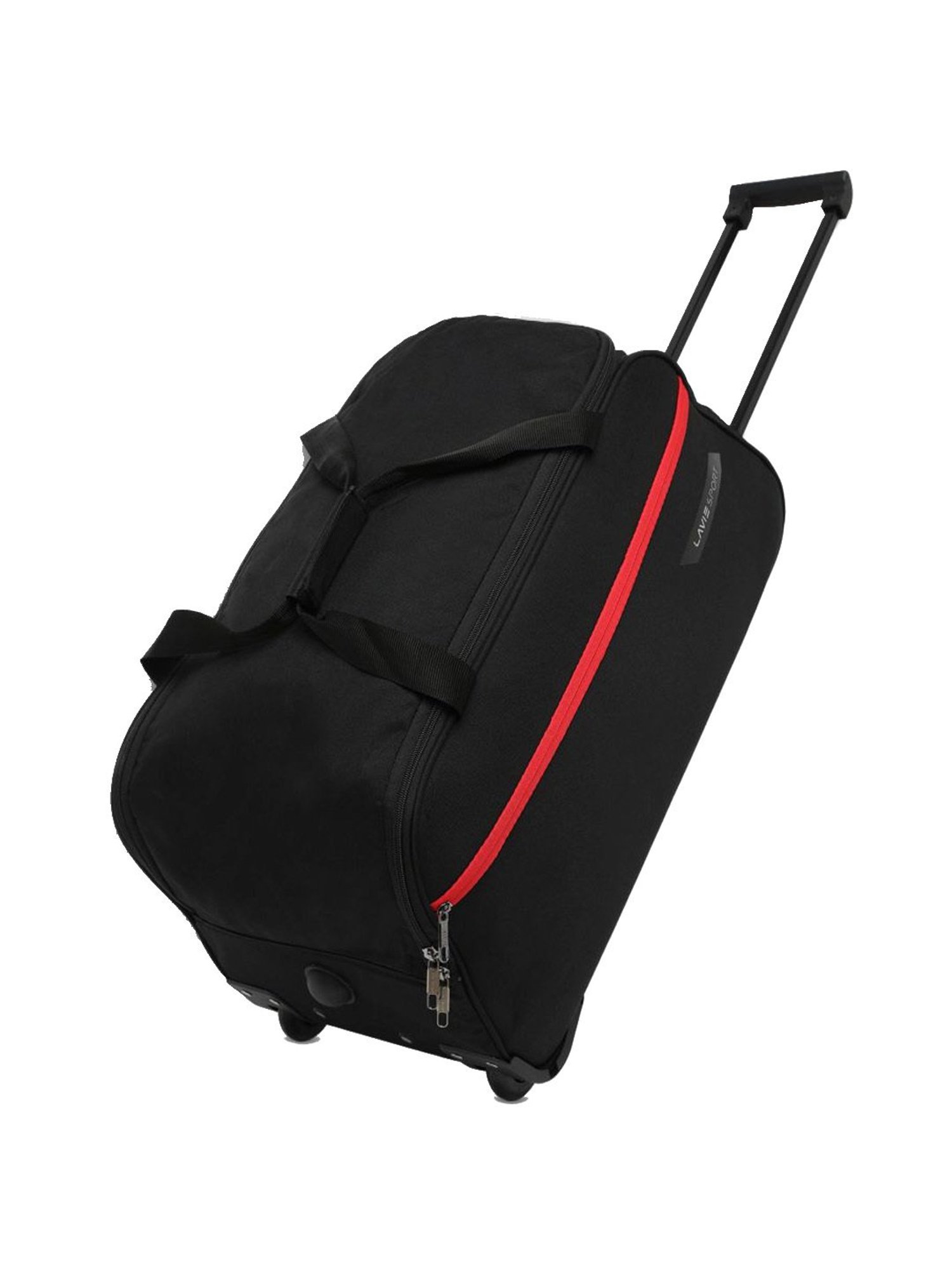 Lavie Sport Large Size 63 Cms Lino Wheel Duffle Bag | (Black)