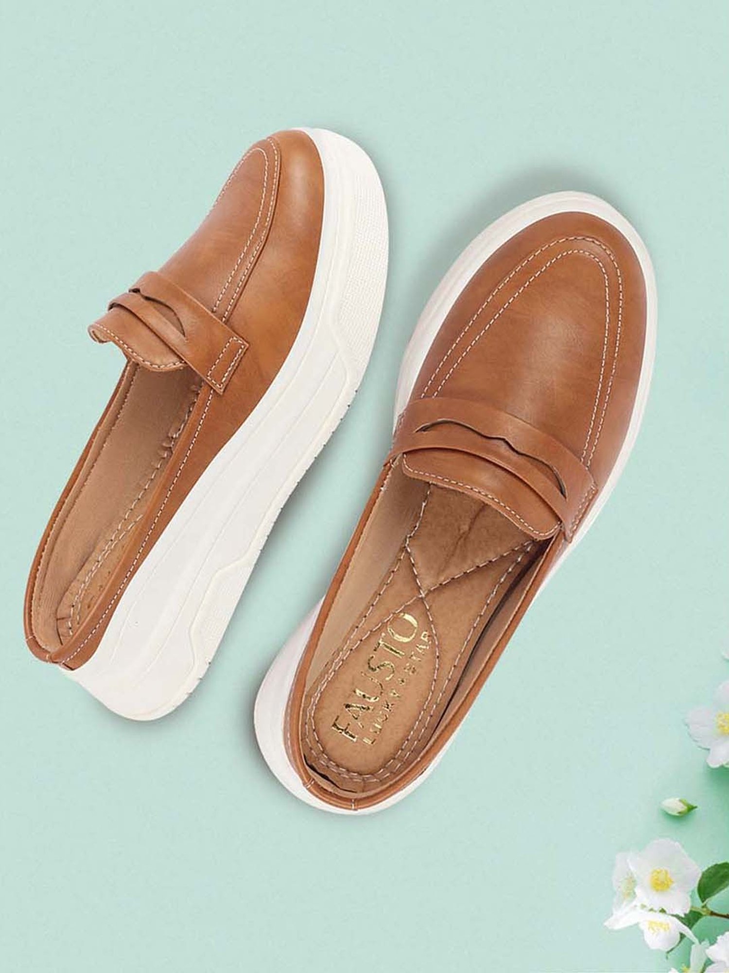 Fausto Women's Beige Mule Shoes