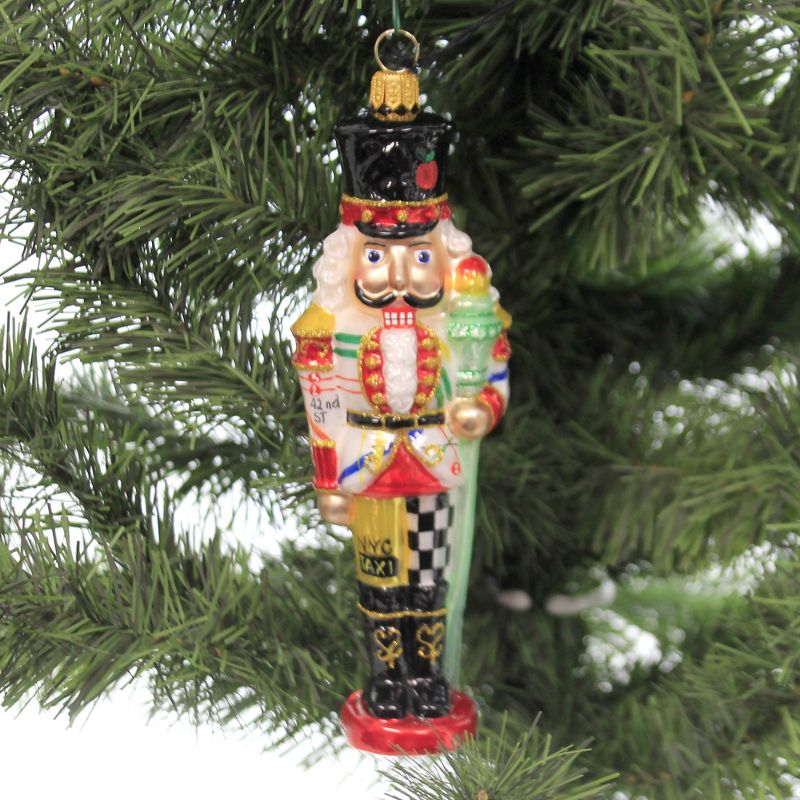 Joy To The World 6.5" New Yory City Nutcracker Ornament Time Square Taxi 42Nd  -  Tree Ornaments