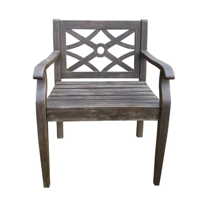 Crestview Wood Chair - Brown - Courtyard Casual