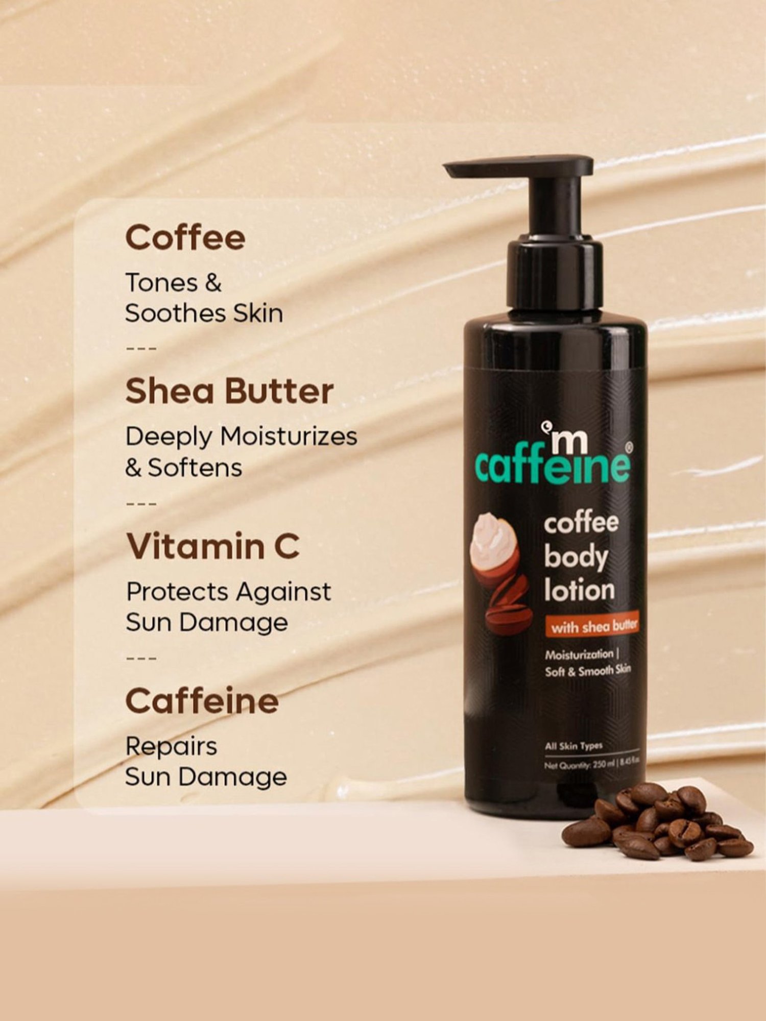 mCaffeine Coffee Body Wash & Body Lotion Combo