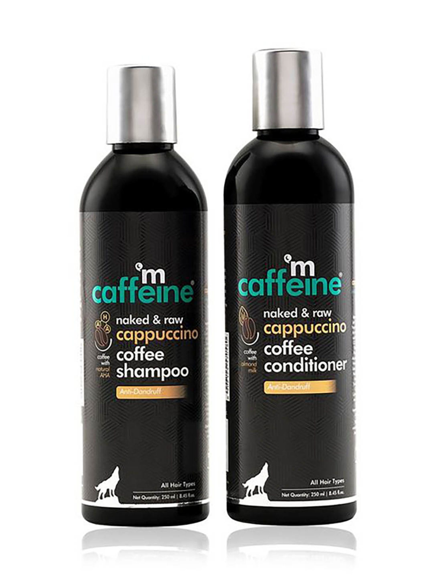 mCaffeine Anti-Dandruff Shampoo & Conditioner Cappuccino Coffee Routine