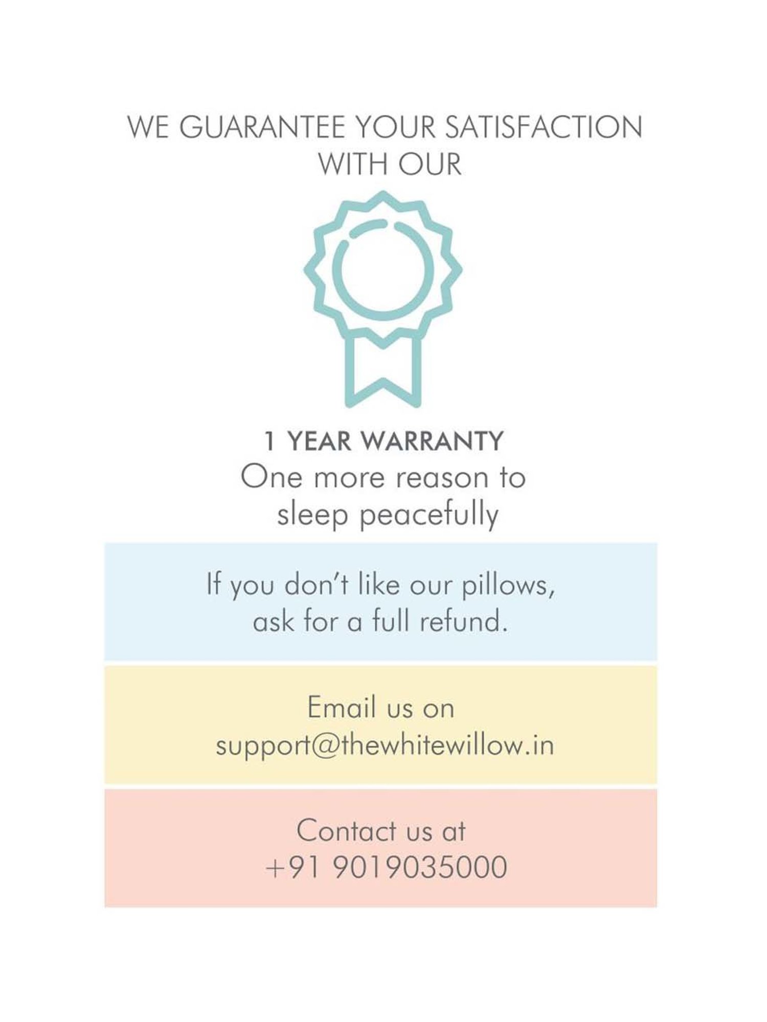 The White Willow White Half Wedge Pillow - Set of 1