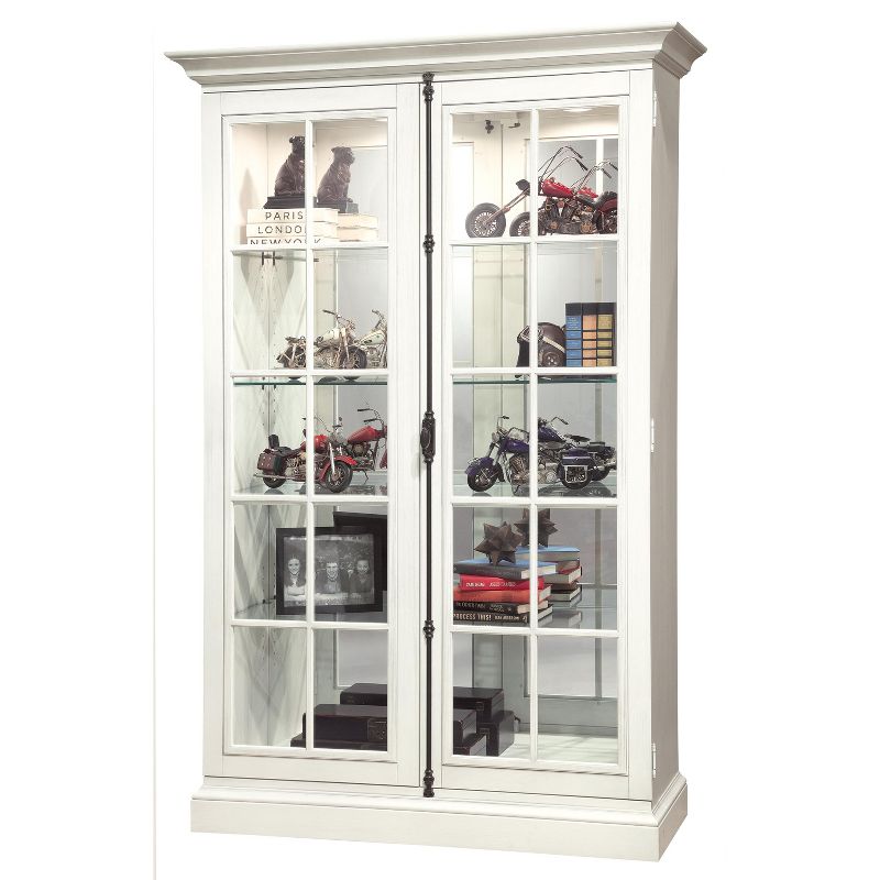 Kolczak Boho Handcrafted Mango Wood 2 Door Cabinet Light Gray - Christopher Knight Home