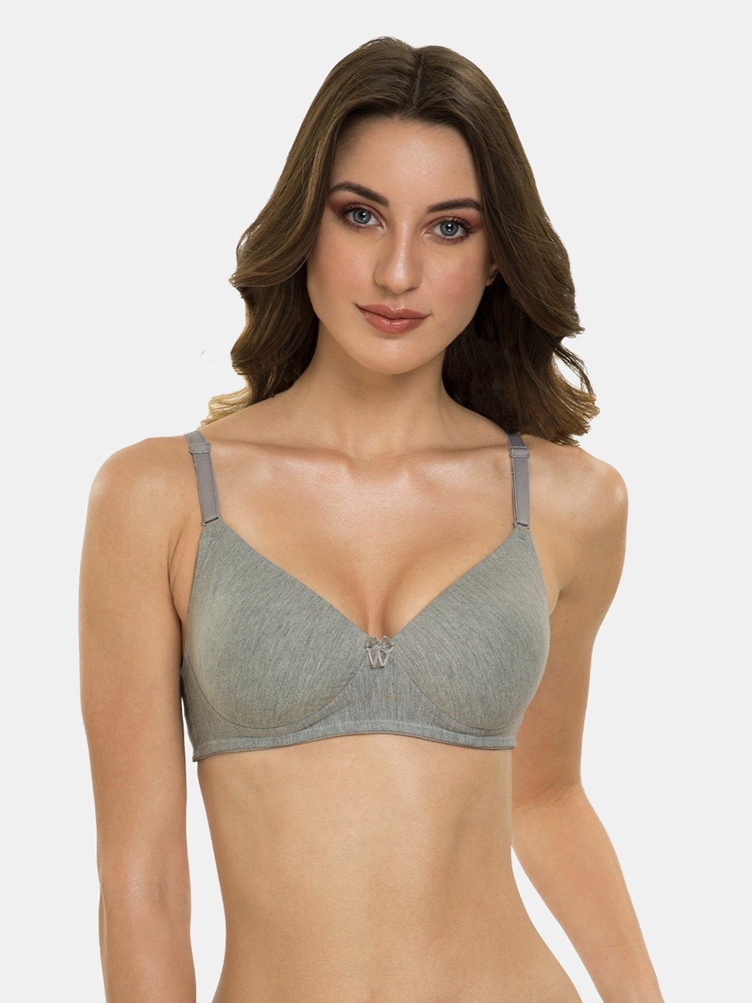 Tweens Grey Non Wired Padded T-Shirt Bra