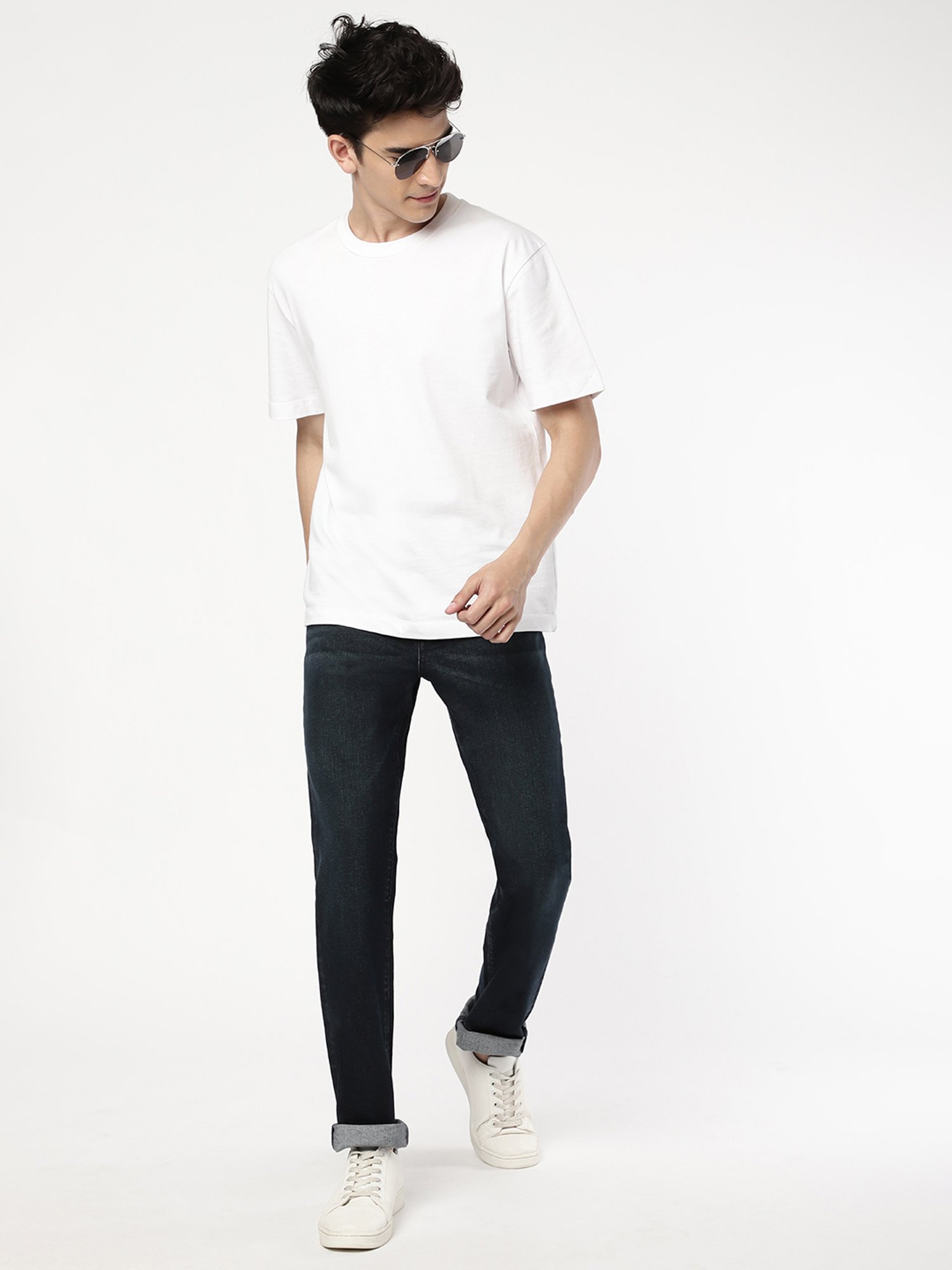 Passion Dark Blue Comfort Fit Lightly Washed Jeans