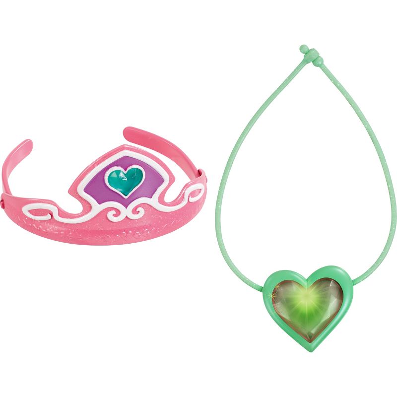 Little Adventures Girls' Princess Gloves White with Diva Crown Silver