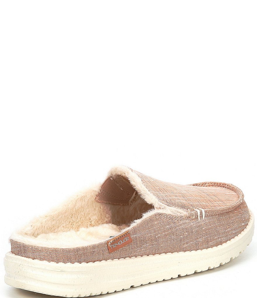 Hey Dude Women's Lexi Faux Fur Lined Sparkling Slip-Ons