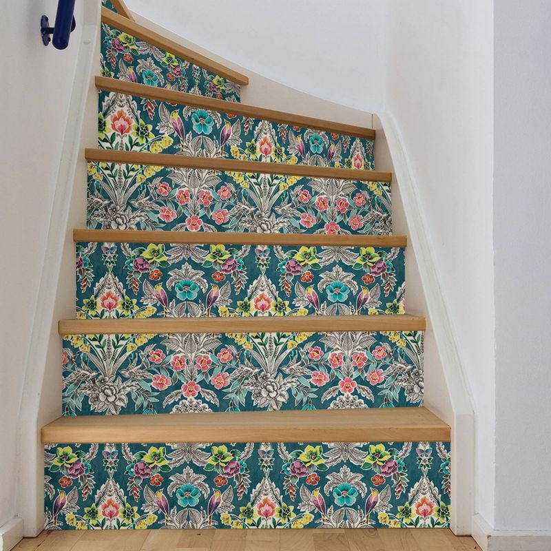 NuWallpaper Summer Love Peel & Stick Wallpaper Teal