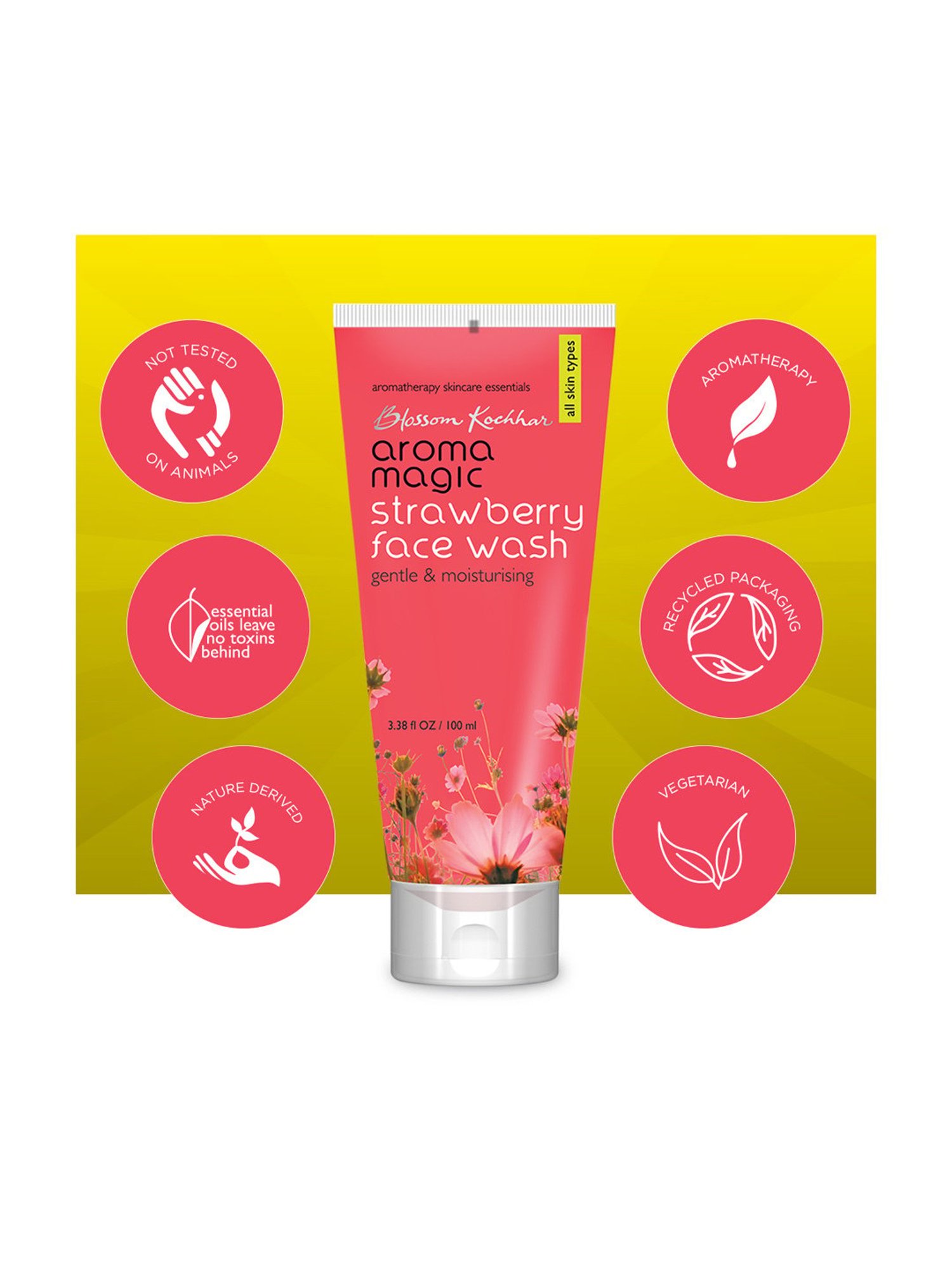 Aroma Magic Strawberry Face Wash - 100 ml