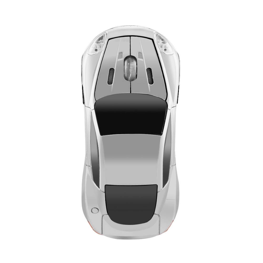 KuWFi Wireless Mouse Cool Sport Car Shape 2.4GHz 1600DPI Optical Cordless Mice with USB Receiver for PC Laptop