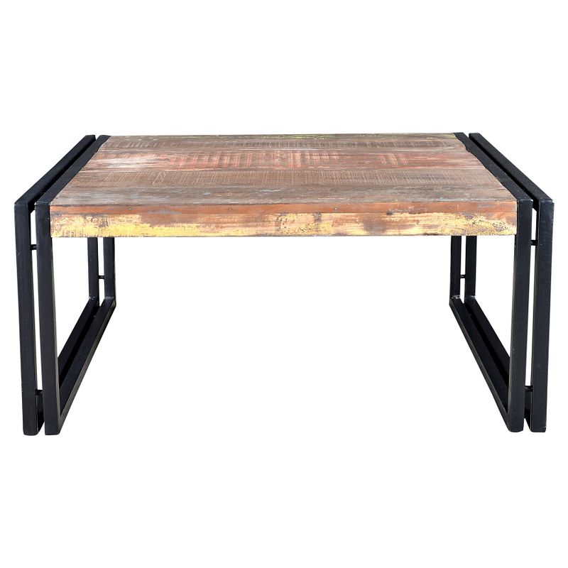 Rustic Reclaimed Wood Coffee Table Natural - Timbergirl