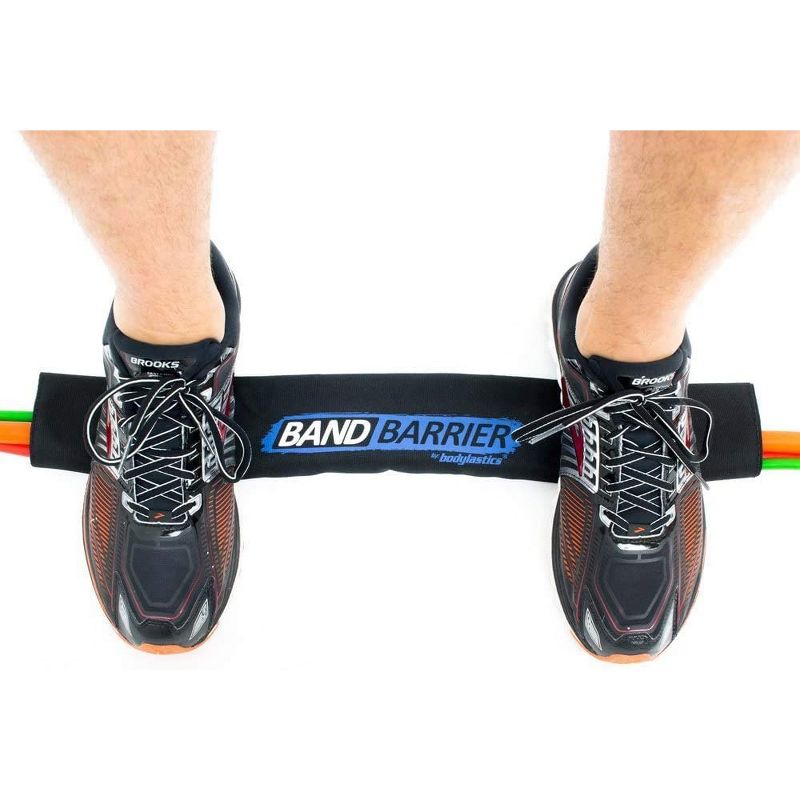 Bodylastics 22 Inch Barrier Nylon Protector Sleeve for Resistance Bands Versatile Workouts with Interior Padding and Reliable Velcro, Black