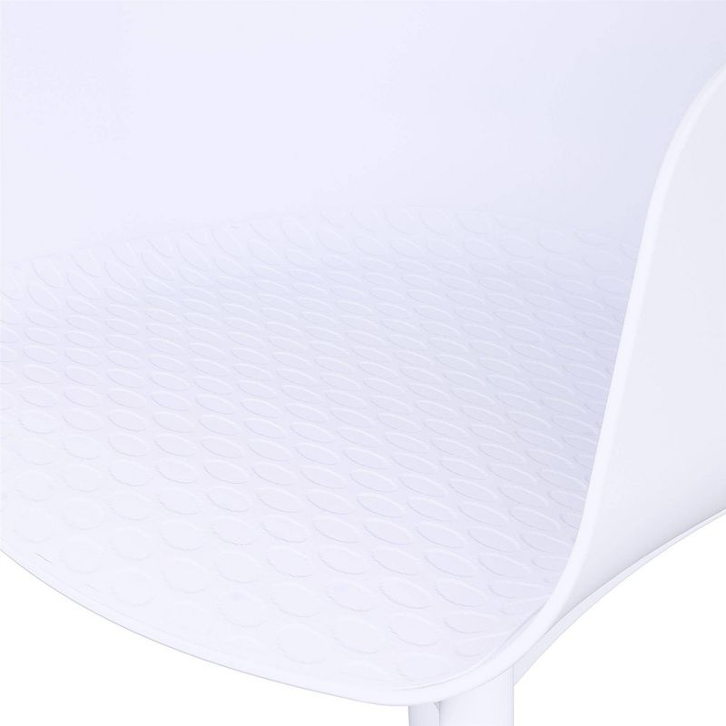 York 2pk XL Indoor/Outdoor Dining Chairs - White - Novogratz