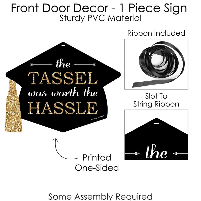 Big Dot of Happiness Gold Glitter 2021 Party Straws - No-Mess Real Gold Glitter Cut-Out Numbers & Decorative Graduation Paper Straws - Set of 24