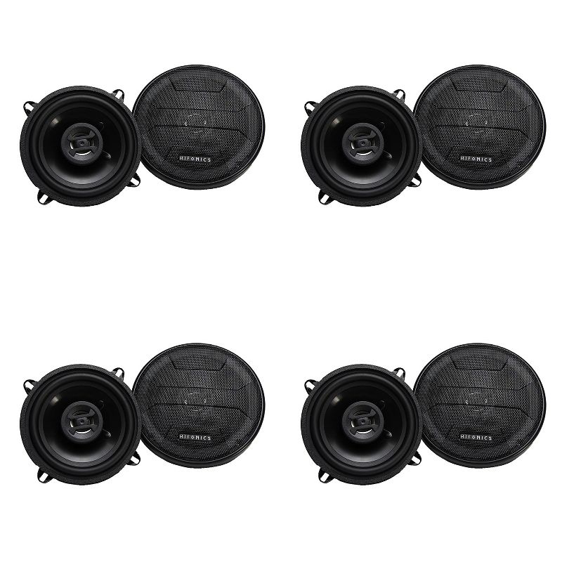 Hifonics Zeus 200 Watts 5.25 Inch 2 Way 4 Ohm Car Audio Coaxial Speakers ZS525CX (4 Pack)
