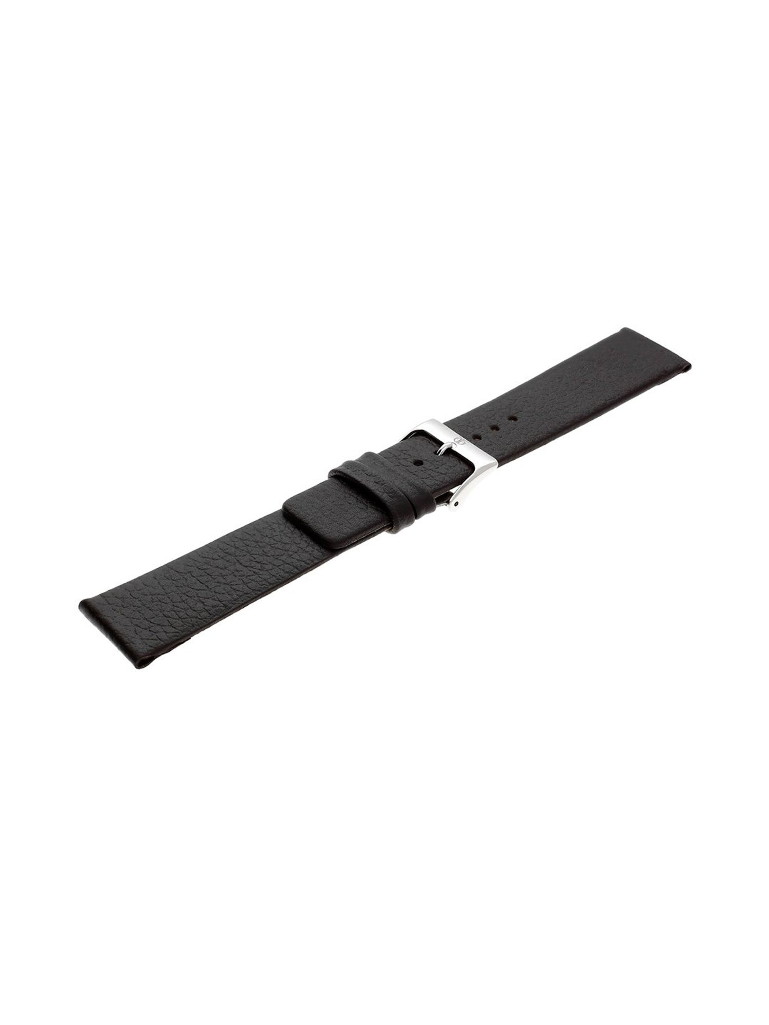 22MM BLACK Titan Genuine Leather Strap for MEN