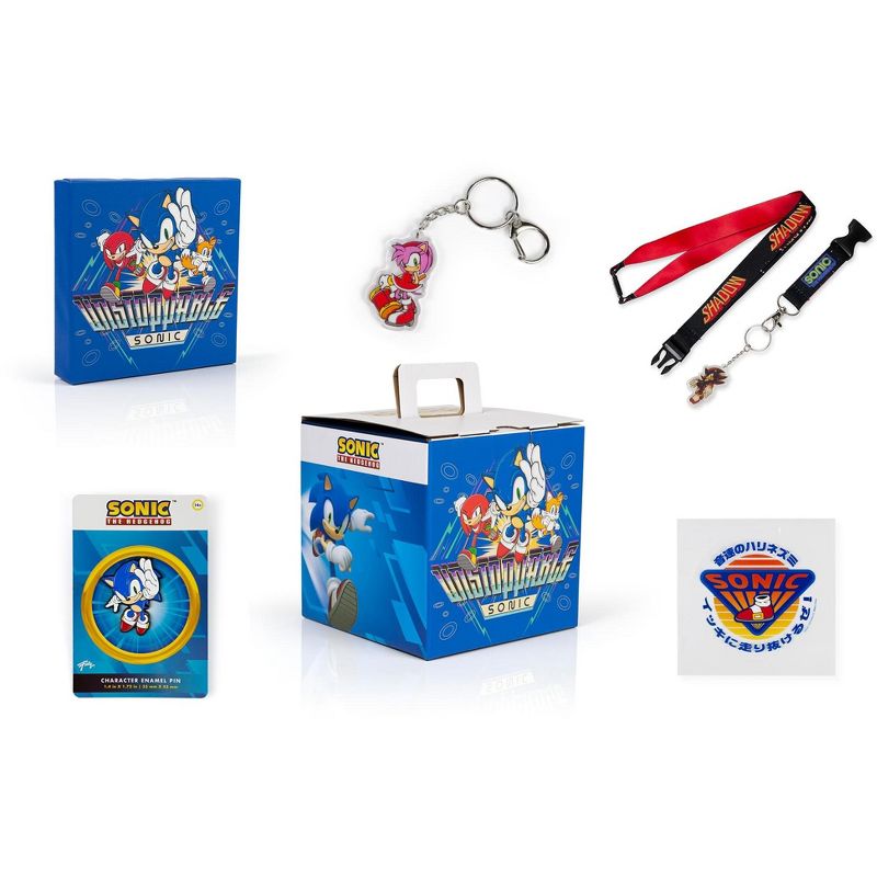 Just Funky Sonic the Hedgehog Retro Arcade Collector Looksee Box | Includes 5 Themed Collectibles