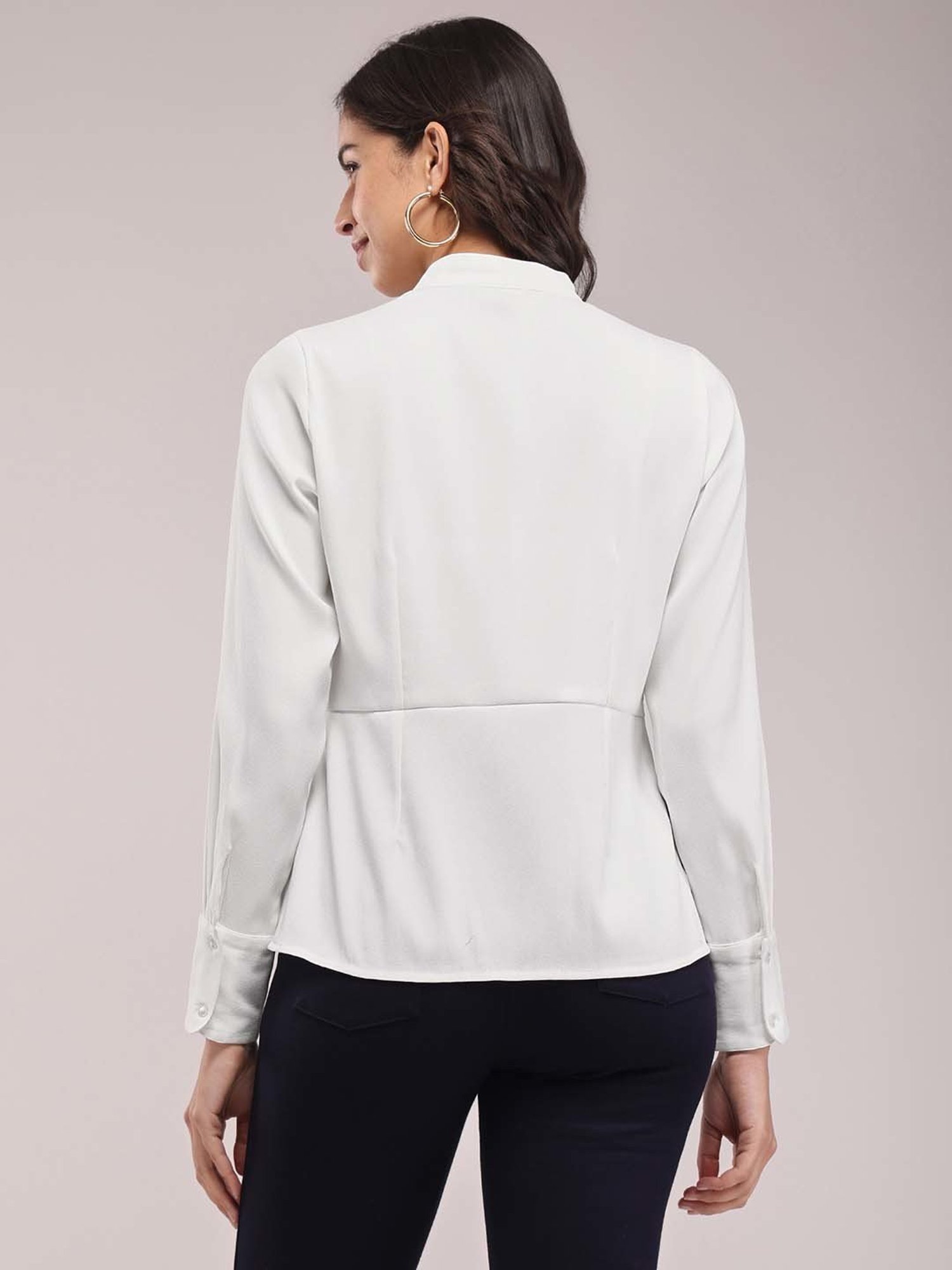 Fablestreet White Relaxed Fit Top
