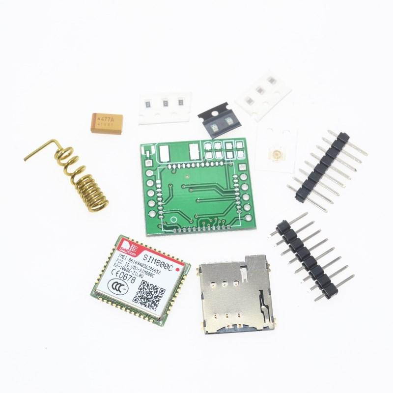 DIY SIM800C GPRS GSM Module MicroSIM Card Core Board Quad-band TTL Serial Port (Compatible SIM800L SIM900A)