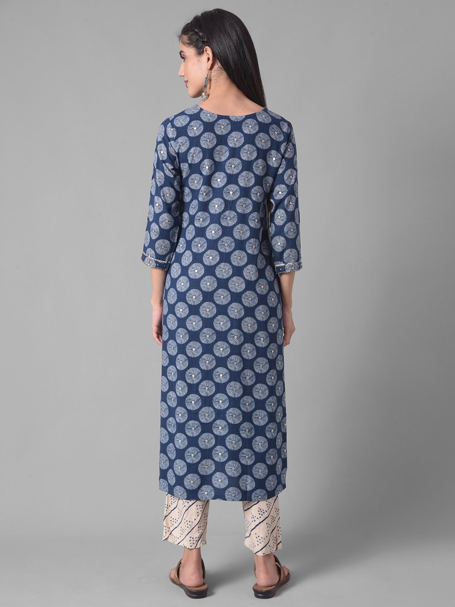 Dollar Missy Blue Embellished Kurta With Pants