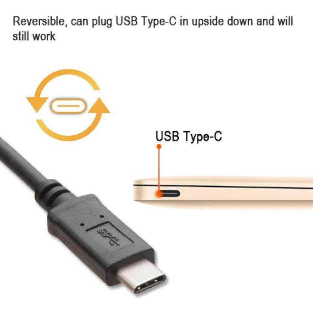 MyBat USB3.0 Type-A USB to Type-C USB Black Data Cable 3 FT