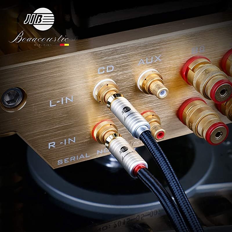 JIB  4N OFC HiFi 2RCA Male to 2RCA Male Audio Cable 65ft