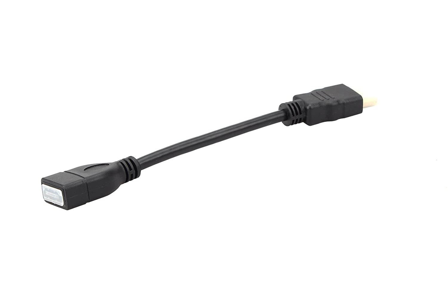 Fire TV Adapter Extension Cable HDMI Male to Female Extender Cable Short Convenient for Google Chrome Cast/Fire TV Stick/Roku Stick Connection to TV