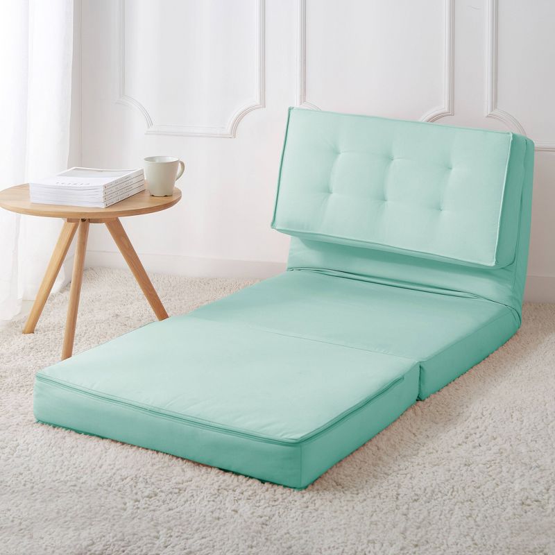 Canvas Convertible Flip Lounge Chair Mint Green - Urban Shop